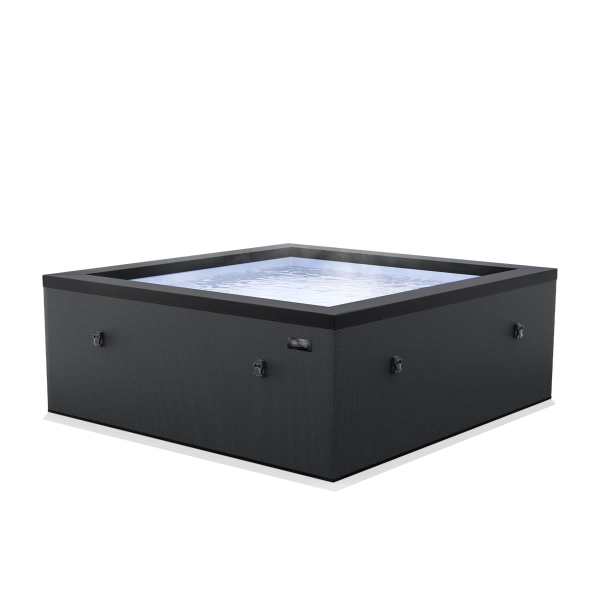 Wave Garda Rigid Eco 6 Person Foam Spa Charcoal Black