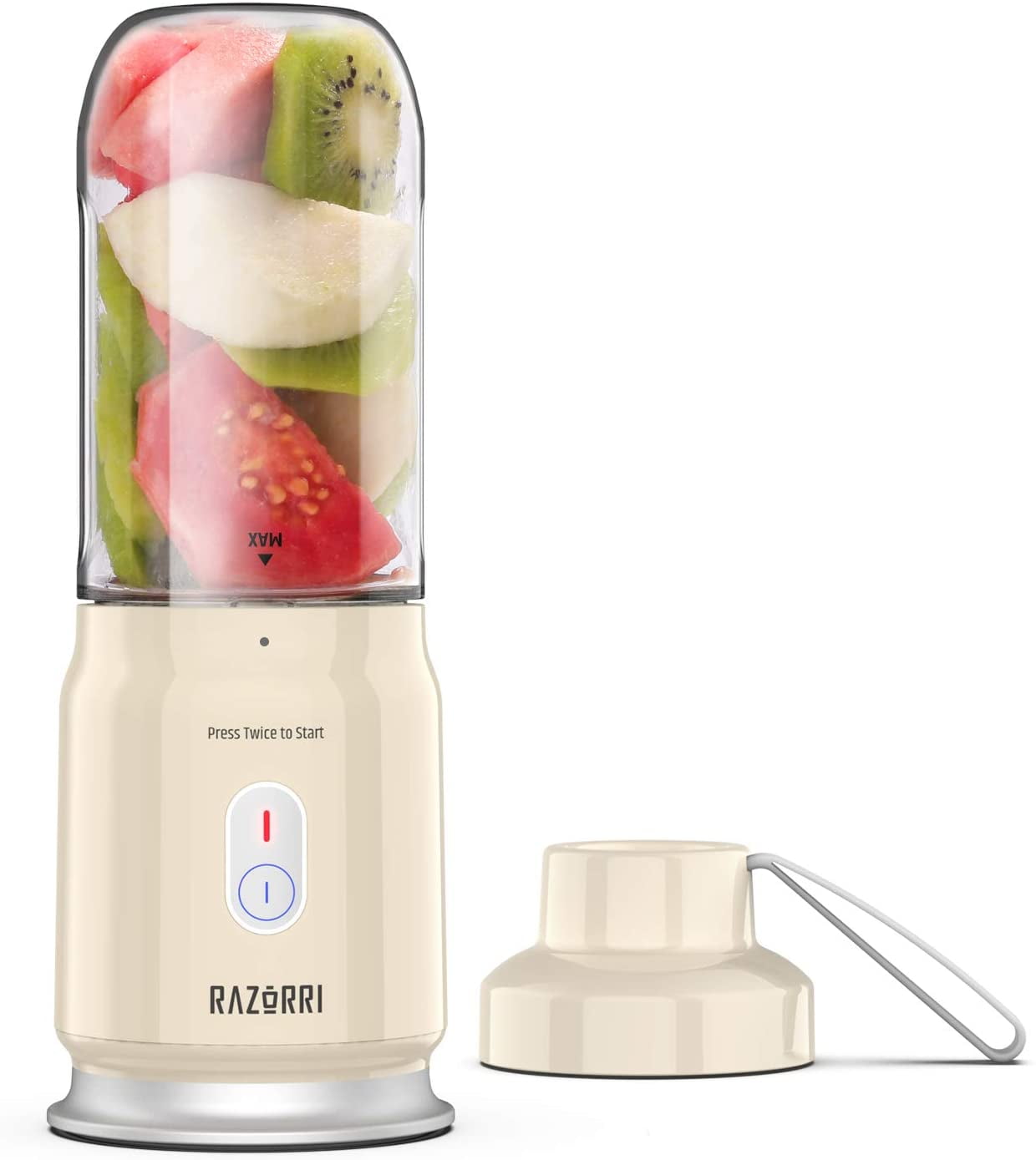 Razorri Portable 10 oz Smoothie Blender, Cordless Rechargeable Blender