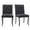Black, variant on QuzyAor Upholstered Dining Chair, Tufted Chenille Fabric Solid Wood Legs, for Kitchen Living Room Farmhouse(Set of 1, Olive Green)