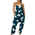 thumbnail image 1 of IROINNID Suspender Jumpsuit For Women Full-Length Casual Loose Baggy Pocket Overalls Sling Jumpsuit, 1 of 5