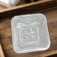 thumbnail image 4 of 100 Pcs Clear Plastic Containers, Plastic Food Containers, Clear Disposable Containers Square Container for Sandwich Dessert Salad (2.95 x 2.95 x 1.1 inch), 4 of 6