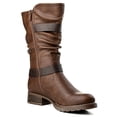 thumbnail image 3 of GLOBALWIN Mid-Calf Brown Fashion Dress Boots for Women 9M, 3 of 7