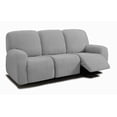 thumbnail image 1 of Fundas para sofá reclinable de 3 plazas ULTICOR, jacquared, gris claro, 1 of 6