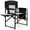 Black/Grey, variant on Directors Chair, Camping Chairs for Adults, Heavy Duty Side Table, Lawn Chairs with Side Pockets Carry Straps