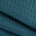 thumbnail image 2 of BELIZZI HOME 100% Cotton Bed Blanket, Breathable Bed Blanket Twin Size, Cotton Thermal Blankets Twin, Perfect for Layering Any Bed for All Season, Teal Green, 2 of 7