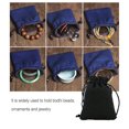 thumbnail image 3 of Bolsas de lino a prueba de polvo con cordones, bolsas de regalo de joyería, bolsas de embalaje, bolsa de almacenamiento reutilizable ligera, Almacenamiento y organización del hogar Negro 7*9cm Naiovety HA075325-02, 3 of 6