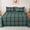 Green Red, variant on Jessy Home 4 Piece Plaid Bed Sheets Set,Twin Size Bedding Set- Fitted Sheet, Flat Sheet & 2 Pillowcases Red Black