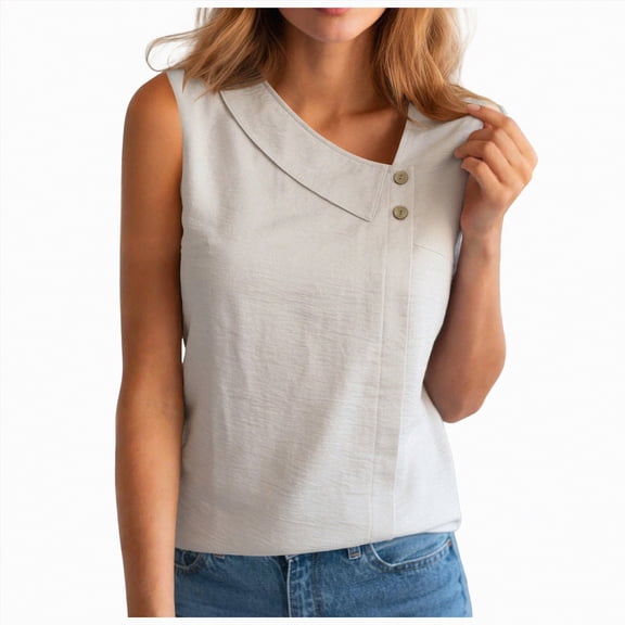 Yindaity Short Sleeves Tops for Women Women's Loose Fit Cap Sleeve Top, Comfort Crewneck Casual T-Shirt for Summer(White,3XL)