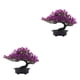 thumbnail image 4 of Plantas artificiales Bonsai Tree Injueey Planta de interior realista para el hogar Oficina Decoración de escritorio, 4 of 6