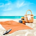 thumbnail image 4 of PiccoCasa Microfiber fast-drying Sand Free Beach Travel Towel 30"x60" Orange, 4 of 7