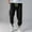 6#Black, variant on Ftwytp Wrok Trousers for Men Winter Fleece Casual Cargo Pants with Multi Pocket Sports Pants Trousers Simple Stylish Loose Sports Elastic Waist Pant
