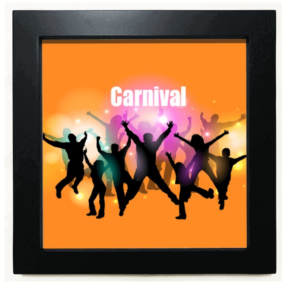 Flash Dance Celebrate Joy Nimbus Black Square Frame Picture Wall Tabletop