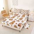 thumbnail image 2 of Erosebridal Capybara Lover Full Size Sheets,Cartoon Mouse Cute Orange Banana Bed Sheets For Girls Kids 4pcs, 2 of 6