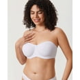 thumbnail image 3 of DELIMIRA Strapless Bras for Women Full Coverage Plus Size Bandeau Underwire Unlined Bra, 3 of 3