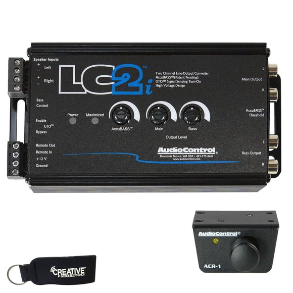 AudioControl LC2i Convertidor de Salida de Línea de 2 Canales con AccuBASS