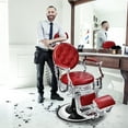 thumbnail image 2 of Costway Chair Salon Chair Hydraulic Recline Beauty Spa Styling Equipment Red, 2 of 10