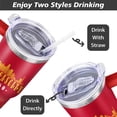 thumbnail image 6 of Classic Football City Tumbler Cup, Football Gifts for Football Fans, 40OZ Stainless Steel Tumbler with Lid and Straw, 6 of 6
