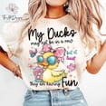 thumbnail image 1 of ALVORD Ducks Not In A Row Snarky Cute Duck Trendy Tee Shirt Unisex S-5XL, 1 of 3