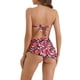 thumbnail image 3 of INSPIRAR CHIC Conjuntos de Bikini de Flores para Mujeres de 3 Piezas con Espalda Atada, Parte Inferior en Triángulo, Trajes de Baño Grande Rojo, 3 of 5