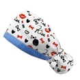 thumbnail image 2 of Scrub Cap With Buttons Bouffant Hat With Sweatband for Womens and Mens, 2 of 7