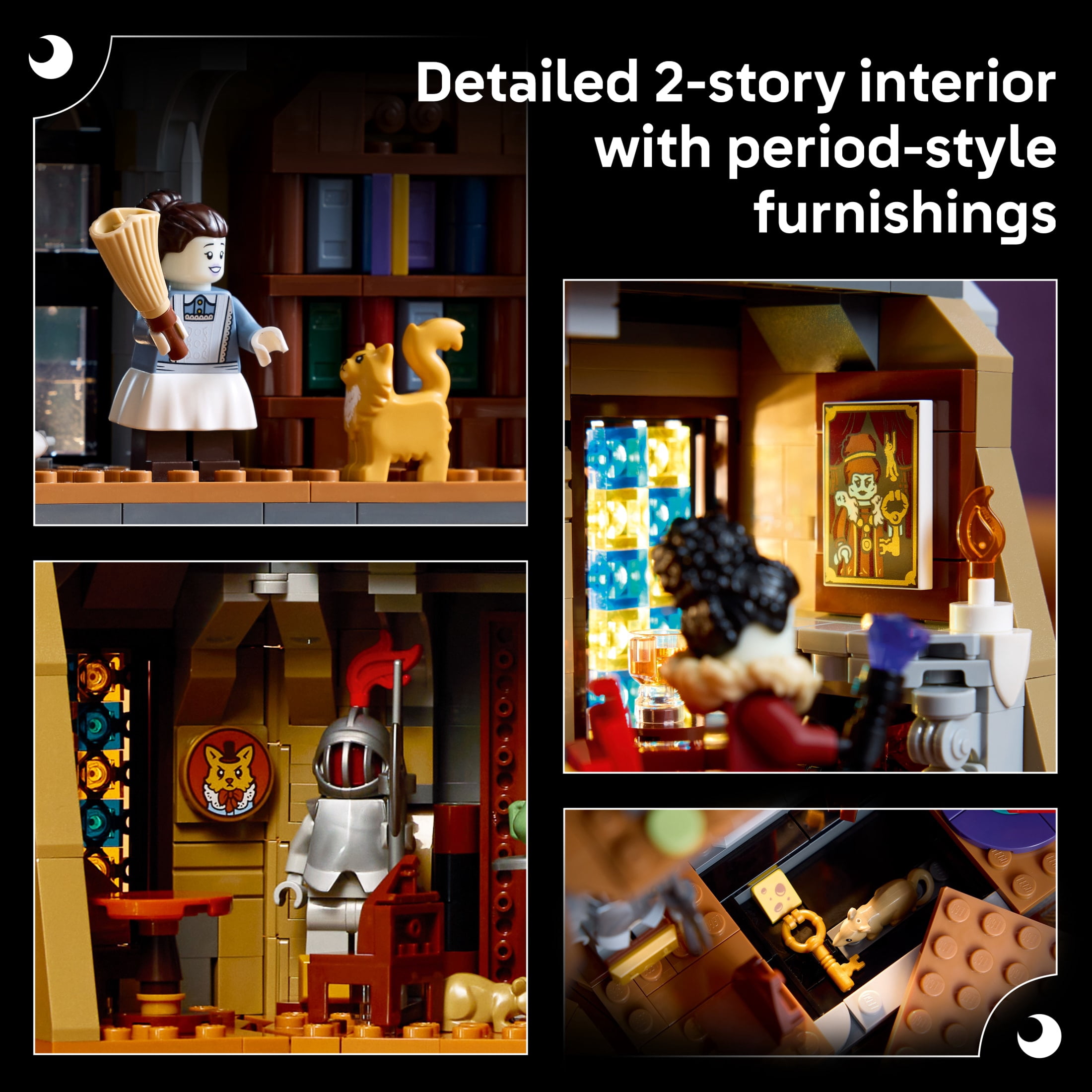 LEGO Icons Mayor Manor - Building Set for Adults, Ages 18+ - Halloween Decorations with 4 Minifigures - Collectible Model Kit for Home Décor - Gifts for Men & Women - 11383