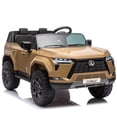 thumbnail image 2 of 24V 2 Seater Ride on Cars, Lexus GX550 Powered Ride on Toys for Big Kids Boys Girls Ages 3-8 Gifts, Ride on Vehicles Kids Car with Remote Control, Bluetooth, Music, MP3 Port, LED Light, Champagne, 2 of 8