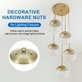 thumbnail image 5 of Thread Cap Nuts Knob, Brass Ball Lamp Decoration Screw Caps Nut Cover Nut for Furniture Lighting and DIY Project M10x15mm 6, 5 of 6