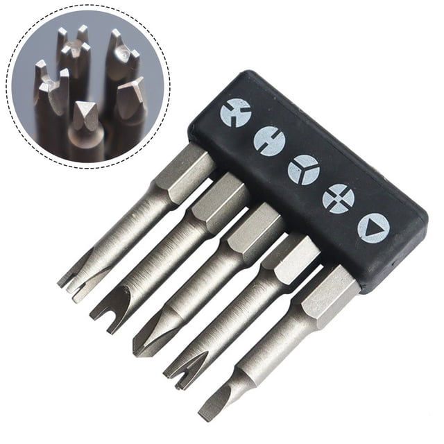 Bolt Driver Screwdriver Bits 1 96Inch Special Shaped Screwdriver Set Three Points 5Pcs Set Inner Cross Screwdriver