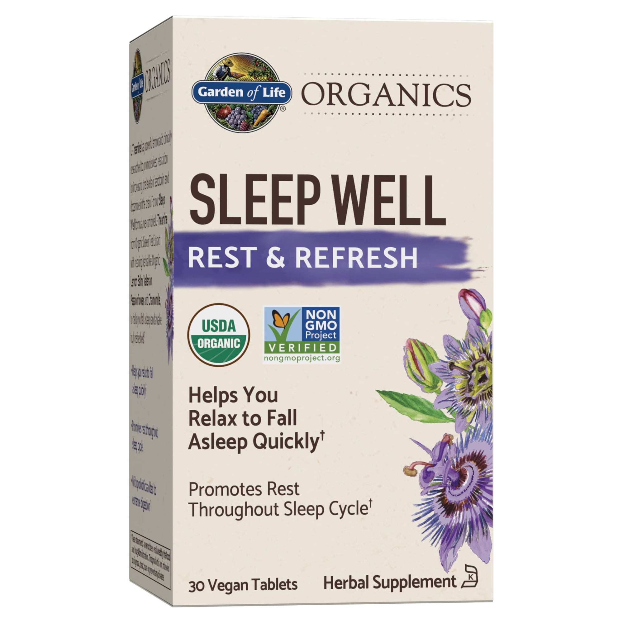 Garden of Life Organics Sleep Well, 30 Vegan Tablets