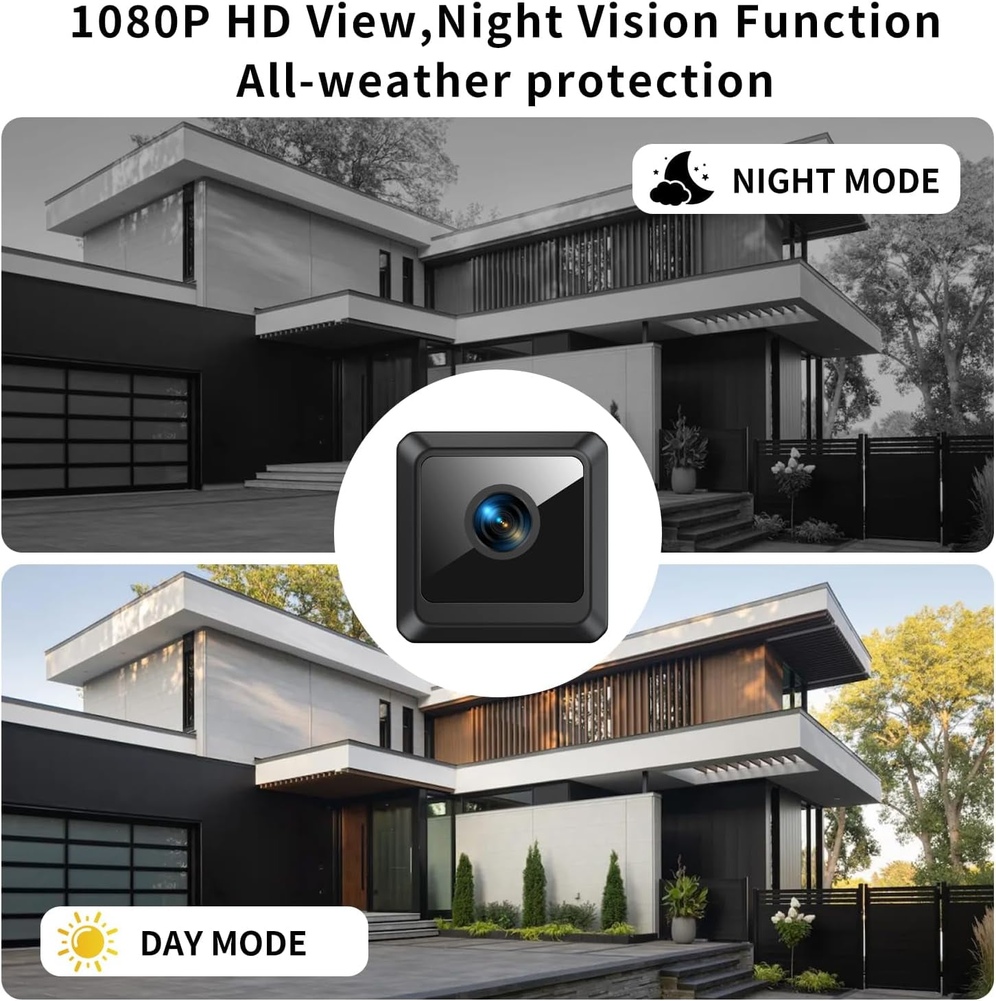 Mini Security Cameras, Mini Hidden Camera with Strong Adsorption, Motion Detection, Night Vision, Cloud & SD Storage, App Control for Home Baby Pet Office