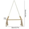 thumbnail image 2 of Rope Decorative Rack Wall Wooden Frame Crafts Display Rack, 2 of 8