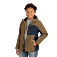 Free Country Boys' Brick Fleece Hoodie Jacket - Lightweight, Zipper Chest Pocket, For Cool Weather