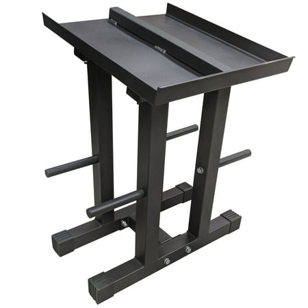 Titan Adjustable Dumbbell Column Stand and Plate Tree Power