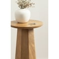 thumbnail image 3 of Kate and Laurel Hemingson Modern Mango Wood Round Drink Table, 10 x 10 x 22, Natural Wood, Mid-Century Circle Pedestal Table for Use as Bedroom Nightstand, Indoor Plant Stand, or Living Room Accent, 3 of 8