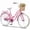 Pink, variant on Dolonm 20" Kids Bike for Ages 7-10, Lightweight High-Carbon Steel Frame Cruiser Bike, Girls Bicycle with Wicker Basket & Rear Seat, No Training Wheels, Pink