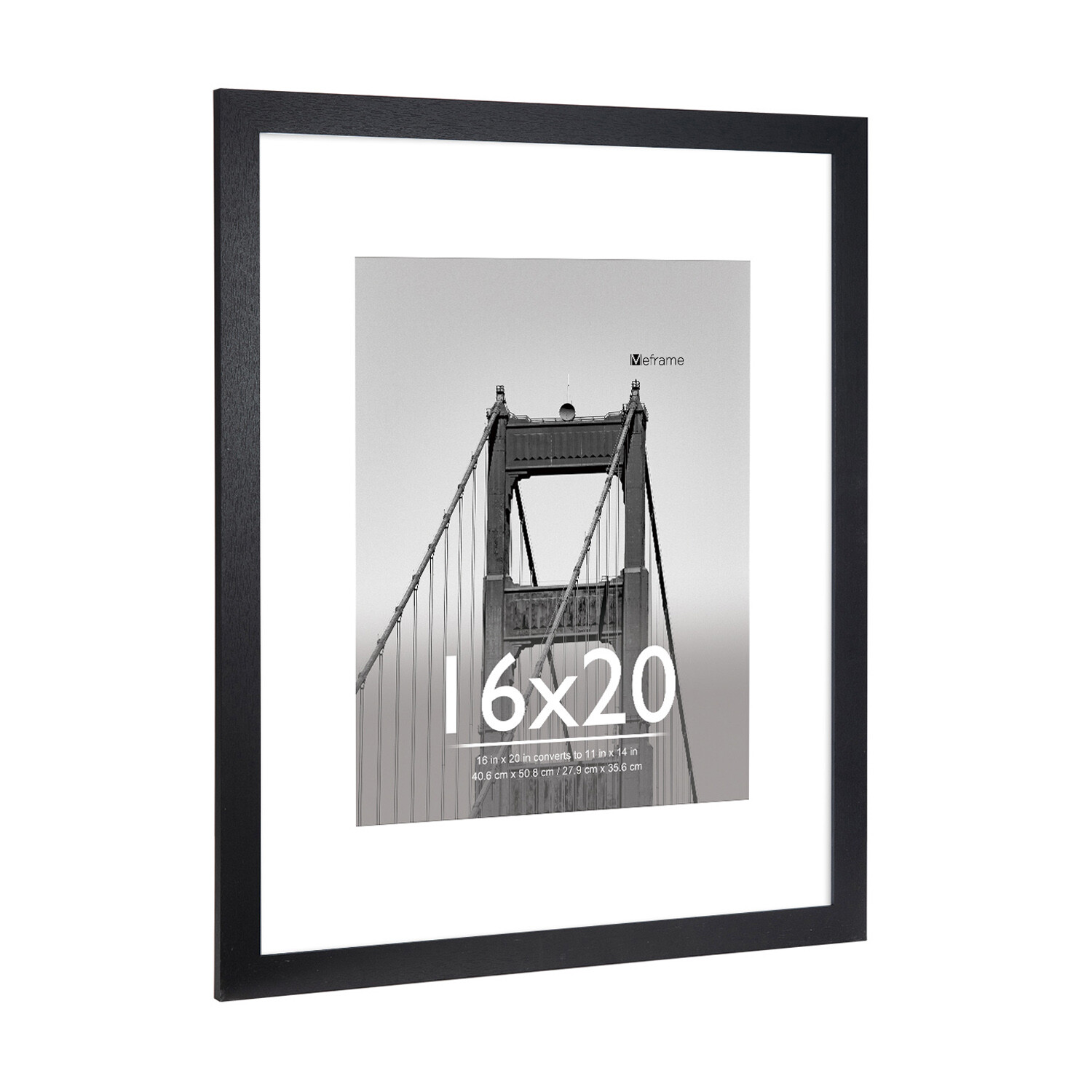 MEFRAME 16x20 Wooden Picture Frame, Black photo 2