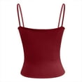 thumbnail image 4 of Women's Sleeveless Tank Top Camisole with Adjustable Spaghetti Straps – Pure Color Basic Layering Piece for Everyday Wear, Y2K Casual Outfit Essential, 4 of 6