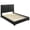 Black, variant on Coaster Medley Transitional Genuine Leather Eastern King Platform Bed in Black