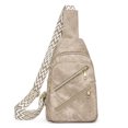thumbnail image 1 of Bolso Informal para Mujer Pecho Vintage Diario Femenino Con Múltiples Bolsillos Cuero PU, 1 of 9