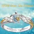 thumbnail image 2 of Healthy Turtle Inlaid Zircon Personality Ring Girl Mother's Day Gift Jewelr 9, 2 of 5
