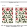 thumbnail image 4 of Yayeee Garden Flag 12" x 18" Double Sided Outdoor Yard Lawn Holiday Decorations, Light Pink Flowers, 4 of 6