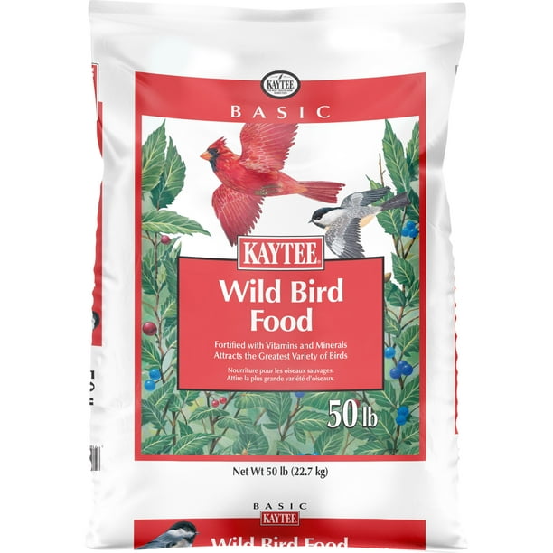 Kaytee Basic Wild Bird Feed and Seed Millet Free, 50 lb. bag - Walmart.com - Walmart.com