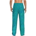 thumbnail image 3 of Daiia Blue Green Glitter Men's Sleep Pant with Pockets and Drawstring,Pajama Pants-XX-Large, 3 of 9