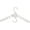 white, variant on Wing Smart Hanger | Flat Foldable Heavy Duty Plastic Clothes Hanger | Space Saving Organizer for Closet | Dual Hooks Notched Shoulders | Multiple Hanging Items | White - 10 Pack