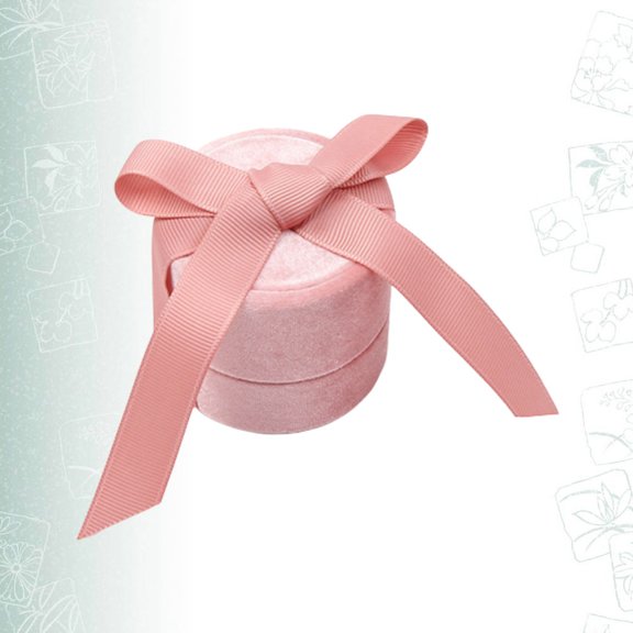 GETAJGHSD Elegant Pink Ring Storage Box Durable Material for Wedding Use