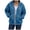 A01-Blue, variant on Godom Women's Drawstring Zip Up Cute Hoodies Fall Jacket Oversized Casual Solid Color Sweatshirts with Pocket