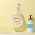 thumbnail image 6 of Cute Hand Towels for Bathroom Kitchen with Hanging Loop, Funny Kids Hand Towel,Microfiber Coral Fleece Absorbent Hand Towel for House Warming Birthday Gifts for Women Animal Lovers(White), 6 of 6