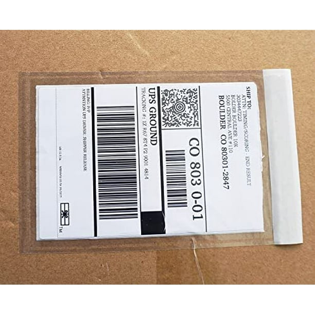 Premium 4.7''x7.5'' Packing List Envelopes, Tailored Size for 4x6'' Shipping Labels,Self Adhesive Shipping Label Pouches/Sleeves (100 pack)