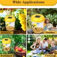 thumbnail image 4 of Wasp Traps Outdoor Hanging, 2 Pack Solar-Powered Wasp Trap, Yellow Jacket Trap, Bee Trap for Outdside with LED Light, Flying Insects Killer, Effective and Reusable Wasp Trap for Outdoors, 4 of 6