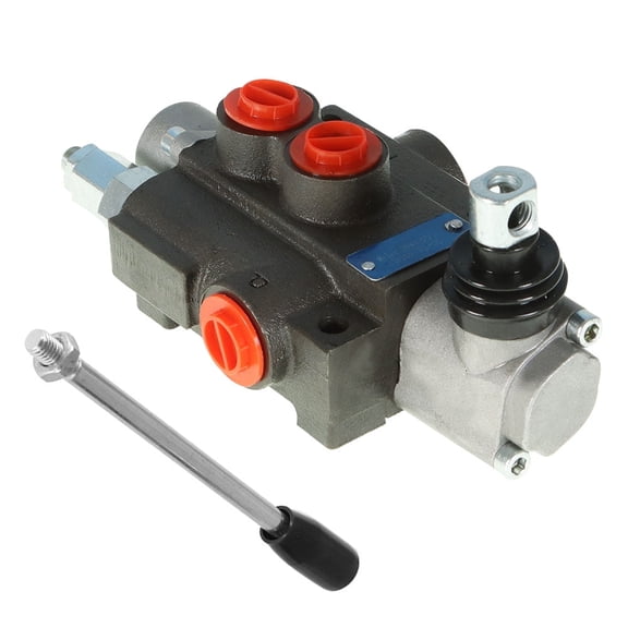 Handdo Hydraulic Controller 1 Spool 13 Gpm Adjustable Double Acting Hydraulic Valve 3600 PSI SAE Interface for Small Tractors, Loaders